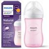 Philips Avent Biberon Natural Response rosa 260 ml, con tettarella flusso 3 (medio). Età consigliata: 3-6m. Biberon 1 pz: SCY903/11 - Philips Avent