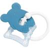 Nattou Sonaglio dentizione in silicone azzurro con gel rinfrescante 10 cm - nattou