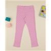 Prénatal Leggings rosa bimba allover cuori