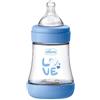 Chicco Biberon Perfect5 azzurro 150ml in silicone 1 foro - Chicco