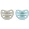 Chicco Gommotto silicone LUXE 6-16m 2pz azzurro/grigio - Chicco