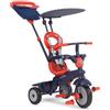 SMART TRIKE, Baby Smile Original Triciclo 4 in 1 VANILLA ROSSO E NAVY - smart Trike