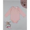 Prénatal Body bimba rosa con ricamo