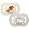 MAM Original Succhietto 16+ Mesi (Set da 2), Ciuccio MAM 16 36 mesi silicone con tettarella ortodontica, Neutro