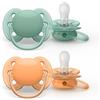 Philips Avent 2 succhietti ultra soft 0-6m neutro - philips avent