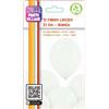 Bigiemme Pallone lattice 10,5" - 27 cm - 12 Palloncini - Bianco