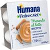 Humana Merenda al latte biscotto 4x100g - Humana