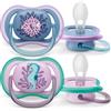 Philips Avent 2 ciucci ultra air 6-18 mesi colore blu/rosa - philips avent