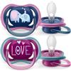Philips Avent 2 Ciucci Ultra Air 18+ Mesi Colore Blu/Viola - Philips Avent