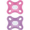 MAM SUCCHIETTI COMFORT 0-2M SILICONE, FEMMINA 2 PZ - MAM