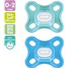 MAM 2 PZ SUCCHIETTI COMFORT 0-2M SILICONE, MASCHIO - MAM