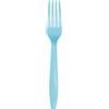 Bigiemme Forchetta Plastica H. 18 cm 24 pezzi - Azzurro Pastello