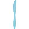Bigiemme Coltello Plastica H. 17 cm - 24 pezzi - Azzurro Pastello