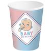 Bigiemme Bicchiere Carta 250 Ml - 8 pezzi - Baby Gender Reveal
