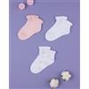 Prénatal Pack 3 paia di calzini bimba con rouches