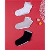 Prénatal Pack 3 calze corte bambino tint unita
