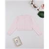 Prénatal Cardigan bimba rosa traforato