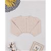 Prénatal Cardigan bimba beige cuori traforati