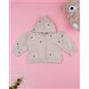 Prénatal Felpa bimba beige cuori allover