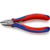 KNIPEX Tronchese laterale per elettromeccanica con impugnature, 76 12 125 | multicomponente 125 mm