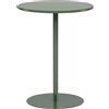 WPJBDS Tavolo Da Bistrot Da Cocktail In Metallo, Tavolino Da Pub Per Ristorante Per Interni/esterni, Tavolino Da Caffè Rotondo Per Soggiorno, Balcone, Patio(Size:Dia 60cm x H 72cm,Color:Verde chiaro)