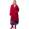 Ulla Popken, Cappotto in felpa da donna, taglie grandi, Colore: rosso