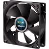 Gelid Solutions Silent 9 Black Ventola 92 mm Funzionamento silenzioso Pale ventola ottimizzate Flusso d'aria elevato Connettore 3 pin RPM 1500 92 x 92 x 25 mm Nero