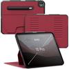 ZUGU CASE ZUGU Custodia per iPad Pro 13 (M4 / M5) 2024/2025 Cover Protettiva Sottile con 10 Angoli Regolabili Magnetico, Ricarica di Apple Pencil, Auto Svegliati/Sonno [ Rosso ciliegia ]