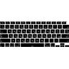 MiNGFi Copritastiera Silicone italiano per MacBook Air 13 A2179 (2020), A2337 (M1, 2020-2022) US/ANSI - Nero