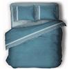 PERLARARA Basic Line - Parure Copripiumino - Letto Sacco Singolo Cotone 155x200 cm - Petrolio - Crono V909