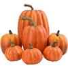 Generico 7 Pezzi Di Zucca Artificiale Di Grandi Dimensioni, Finta In Schiuma, Decorazioni Realistiche, Autunnale Per Il Ringraziamento Halloween Natale Per Mensola