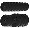 wuuhoo® Set Home Gym - Panca Regolabile, Supporto per Bilanciere & Manubri per Misure Standard e Olimpiche