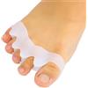 salefun Separatore Dita Piede in Silicone, Raddrizzatore Delle Dita, Toe Separators, Dita del Correttore Dell'alluce, Distanziatore Dita Piede Sovrapposte, Alluce Valgo di Sandine, 2 Paia