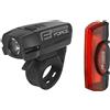 Force Kit luce anteriore + posteriore FORCE GLARE 400 lumen led usb