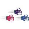 Westcott E-20554 00 - Forbici Junior a punta, 13 cm, 6 pezzi, colore: Rosa/viola/blu