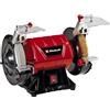 Einhell Smerigliatrice combinata da banco TC-BG 150 B (max. 350 W, disco Ø 150 mm, protezione antiscintilla, rettifica forma e affilatura, incl. disco abrasivo grana grossa K36, spazzola a disco)
