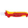 KNIPEX Coltello spelacavi isolati con manici rivestiti in materiale bicomponente, collaudati VDE 170 mm, 98 53 03