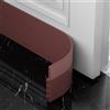AOTUAO Paraspifferi Sottoporta, Paraspifferi Porta Blindata 400*5cm, Risparmiare Energia Paraspifferi Porta Ingresso, Paraspifferi Sottoporta Blindata Autoadesiva, Riduce il Rumore,anti Freddo-Marrone