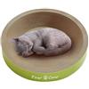 Generic Tiragraffi Rotondo - Tiragraffi Per Gatti, Tiragraffi Per Animali Domestici | Lettino Da Salotto Riciclato Con Artigli Ondulati A Lungo Termine, Durevoli Per Animali Domestici Per Gatti E Ga