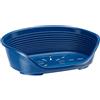 Ferplast Cuccia per Cani e Gatti Cuccia per Cani extra small 100% plastica riciclata Lettino per Cani lavabile traspirante e antiscivolo Siesta Deluxe, 49 x 36 x 17,5 cm., Tortora