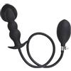 AMAZBEE Spine anali in silicone per donne Spine gonfiabili per l'allenamento anale Stimolazione del punto G Giocattoli anali Perle anali espandibili (Black)