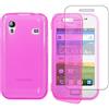 ebestStar - Cover Compatibile con Samsung Ace Galaxy S5839i, S5830, S5830i Custodia Silicone Portafoglio Gel TPU, Protezione Anti Shock AntiGraffio, Rosa [Apparecchio: 112.4x59.9x11.5mm 3.5]