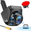 Vtopek AHD 1080P Telecamera di Retromarcia Grandangolare 180° Telecamera Posteriore per Auto Girevole a 360° Installazione Senza Foratura Retrocamera per Camper IP69K Impermeabile Visione Notturna