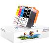 Tinnee 364XL Cartucce d'inchiostro Sostitutive Compatibile con Cartucce HP 364 XL HP 364XL per HP Photosmart 5520 5510 6510 6520 7510 7520 per HP Deskjet 3070A 3520 HP Officejet 4610 4620