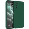 Topme Cover per Samsung Galaxy S10 Lite/Galaxy A91 (6.7 Inches) Custodia Case, Protezione Della Pelle Della Custodia in Silicone Tpu - Verde scuro
