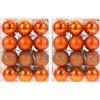 YARNOW 48Pcs Arancione Palla di Natale Ornamenti di Natale Albero di Natale Ornamenti Infrangibile Ornamenti Balls Hanging di Sfere' Albero di Natale per La Festa di Natale