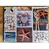 Pago Poco Tovaglia Quadrata in Cotone Plastificato 100% Impermeabile Disegno MARE PESCI CORALLO Misura:140x140... MADE IN ITALY !!!!