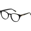 Just Cavalli Eyeglass Frame Vjc046 Shiny Black 51/19/140 Donna Occhiali, Nero luccicante