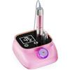 ANBEISTEE Professional 45000 RPM Fresa per Unghie, Portable Nail File Kit per Qualsiasi Manicure, Pedicure, Acrilico Nails Gel Lucidatura Rimozione, Progettato per Salon, Casa, Regalo, Rosa