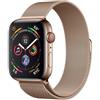 APPLE WATCH SERIE 4 GPS + CELLULAR CASSA 44mm ACCIAIO ORO CON CINTURINO LOOP MAG